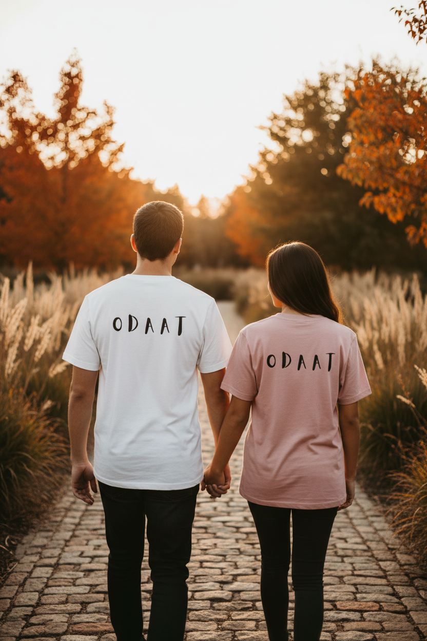 Couple Walking - ODAAT Logo Matched
