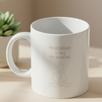 Meditation mug – close-up mindful lifestyle shot